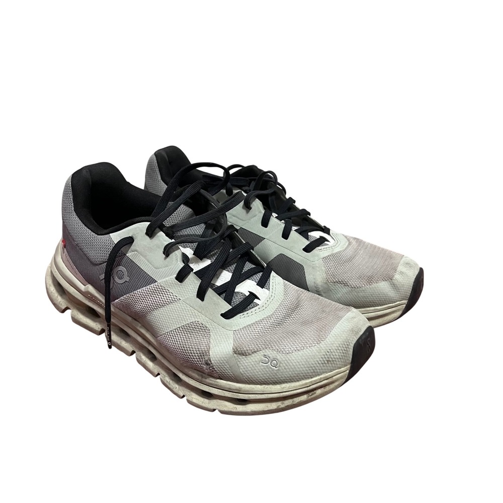 ON‎ Cloud Cloudrunner Running Shoes Women Size 8 Frost Aloe Grey Athletic